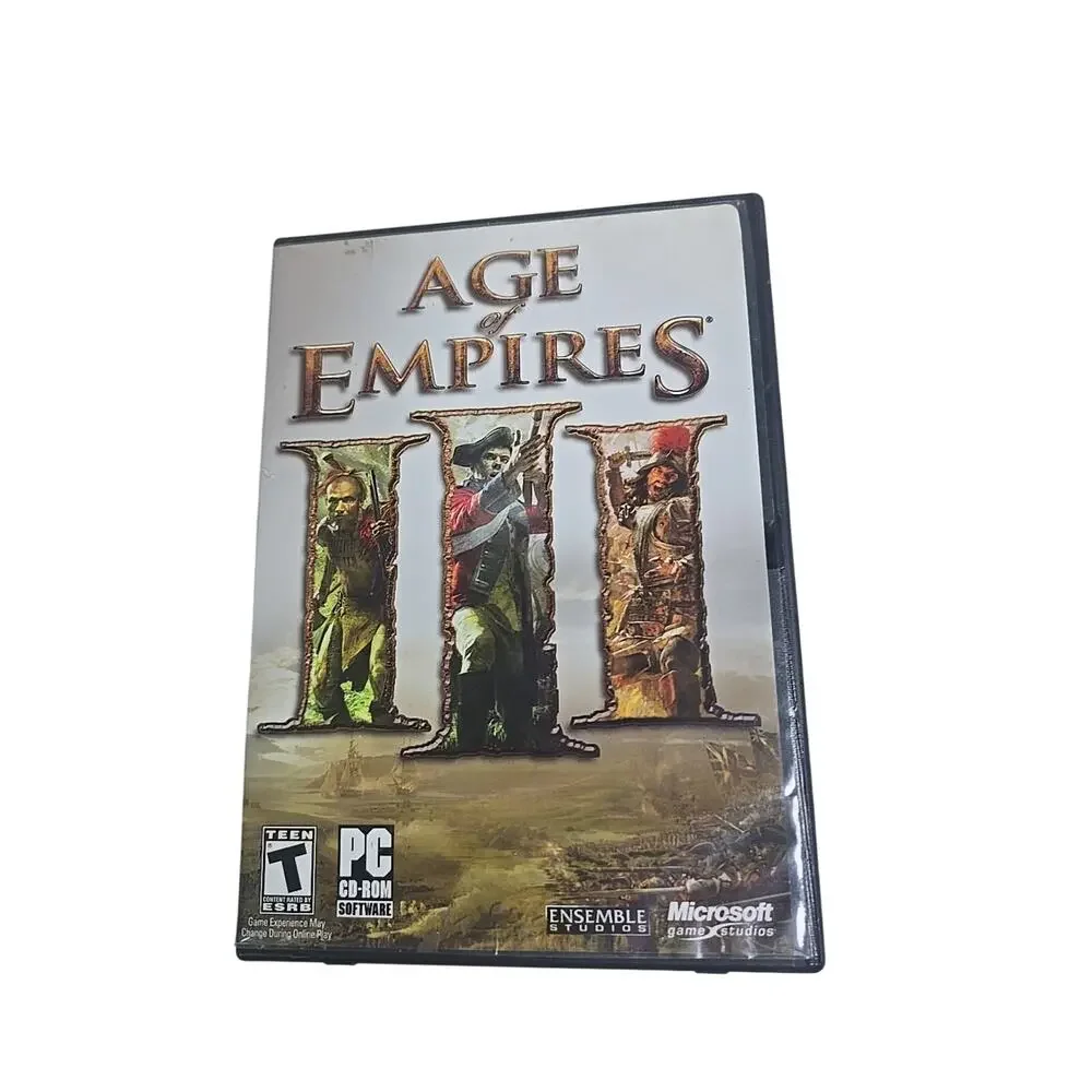 Age of Empires III 3 PC Game CD-ROM 2005 Video Game 3 Disc